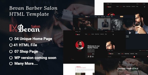 Barber Salon Bootstrap 4 it solutions