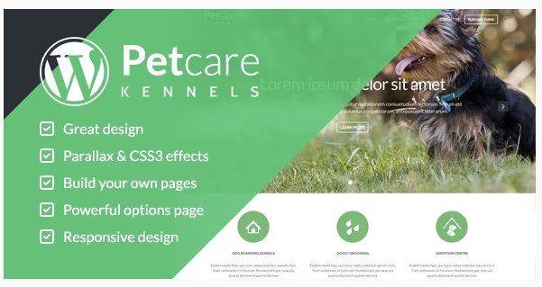 PetCare Dog Kennels WordPress Theme
