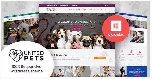 15. United Pets - Pet Shop & Veterinary WordPress Theme